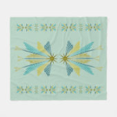 Fairy Stars Medium Pistachio Fleece Blanket (Vorderseite (Horizontal))
