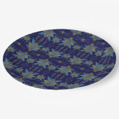 Fairy Stars Navy 9" Papierplatte Pappteller (Schrägansicht)