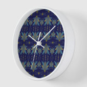 Fairy Stars Navy Wood Gerahmt Clock Uhr (Winkel)