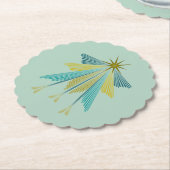 Fairy Stars Pistachio Paper Untersetzer (angewinkelt)