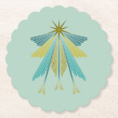 Fairy Stars Pistachio Paper Untersetzer (Vorderseite)