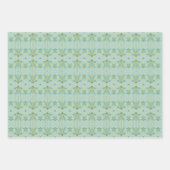 Fairy Stars Pistachio Wrapping Paper Geschenkpapier Set (Vorderseite)