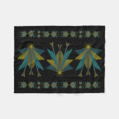 Fairy Stars Small Black Fleece Blanket (Vorderseite (Horizontal))