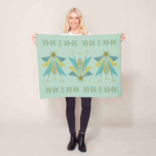 Fairy Stars Small Pistachio Fleece Blanket (Beispiel)