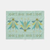 Fairy Stars Small Pistachio Fleece Blanket (Vorderseite (Horizontal))