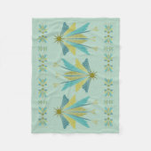 Fairy Stars Small Pistachio Fleece Blanket (Vorderseite)