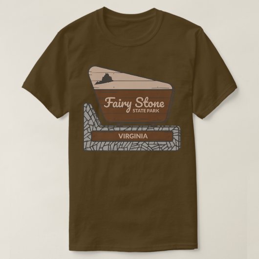 Fairy Stone State Park Virginia VA Welcome Sign Va T-Shirt (Design vorne)