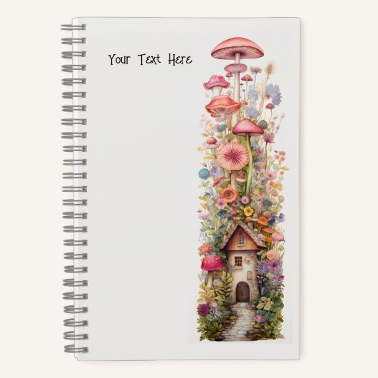 Fairy Stories Mushroom Blume Notizblock (Vorderseite)