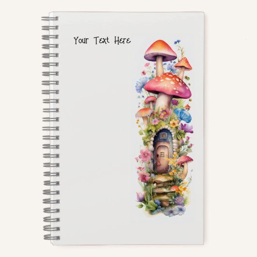 Fairy Stories Mushroom Blume Notizblock (Vorderseite)