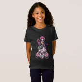 Fairy Sugar Skull Butterfly Pink Ribbon T-Shirt (Vorne ganz)