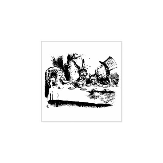 Fairy tale – Alice in Wonderland – Märchen Gummistempel (Prägung)