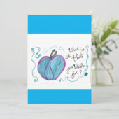 Fairy Tale Apple Card Einladung (Stehend Vorderseite)
