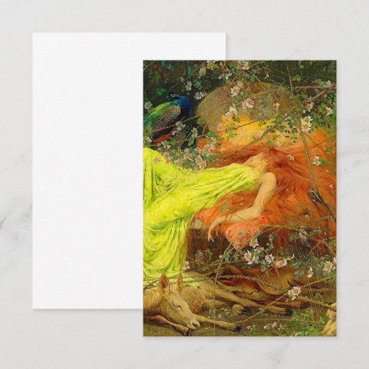 Fairy Tale Arthur Wardle Begleitkarte (Vorne/Hinten)