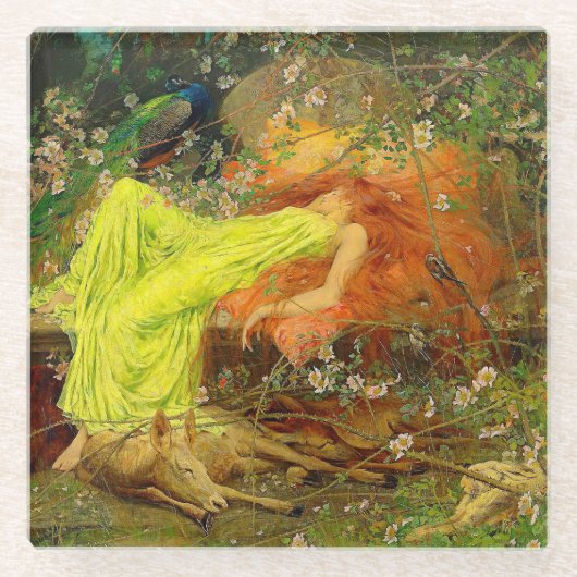 Fairy Tale Arthur Wardle Glasuntersetzer (Vorderseite)