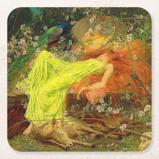 Fairy Tale Arthur Wardle Rechteckiger Pappuntersetzer (Vorderseite)