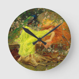 Fairy Tale Arthur Wardle Runde Wanduhr