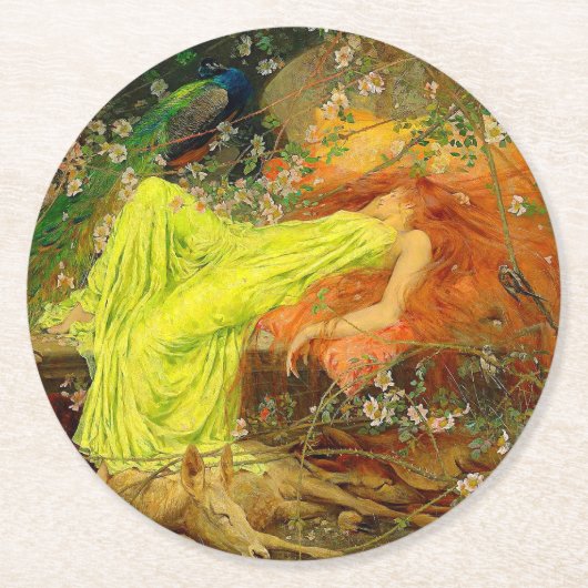 Fairy Tale Arthur Wardle Runder Pappuntersetzer (Vorderseite)