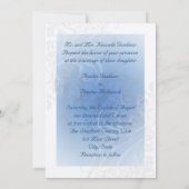 Fairy Tale Blühe Blauer Prinzessin Einladungen (Rückseite)