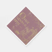 Fairy Tale Burg Burg Wilhelm Tell Serviette (Ecke)