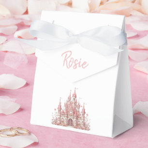 Fairy Tale Burg Girl Pink Personalisiert Gefallen Geschenkschachtel