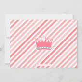 Fairy Tale Burg Rosa Prinzessin Foto Geburtstag Einladung (Rückseite)