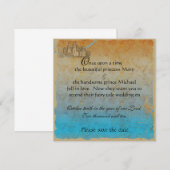 Fairy Tale Burg Save the Date Karte (Vorne/Hinten)