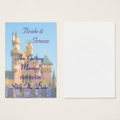 Fairy Tale Burg Save the Date Karte (Vorne & Hinten)