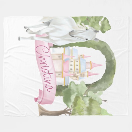 Fairy Tale Burg Wilhelm Tell Fleecedecke (Vorderseite (Horizontal))