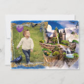 Fairy Tale Burgen Foto Geburtstag Einladung (Vorderseite)