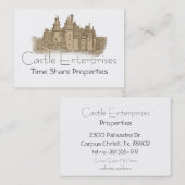 Fairy Tale Burgen von Bellinzona Visitenkarte (Vorne/Hinten)