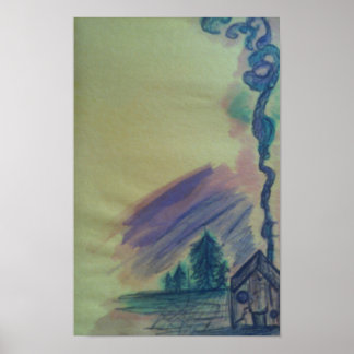 Fairy Tale Cabin Poster
