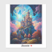 Fairy Tale Castel Fantastische Bergwelten Aufkleber (Blatt)