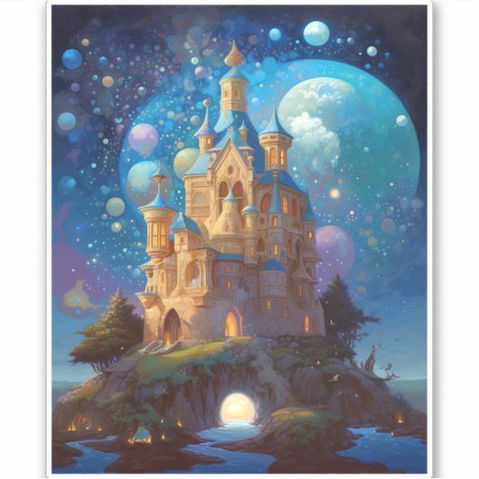 Fairy Tale Castel Fantastische Bergwelten Aufkleber (Vorderseite)