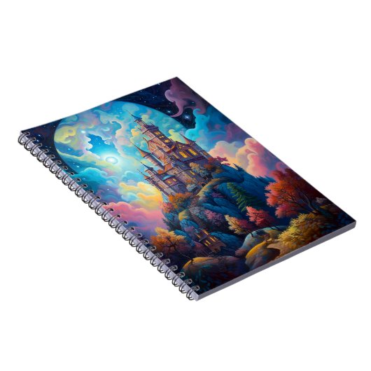 Fairy Tale Castel Fantastische Bergwelten Notizblock (Rechte Seite)