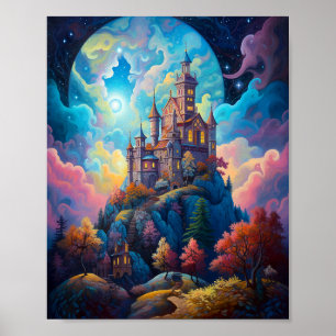 Fairy Tale Castel Fantastische Bergwelten Poster