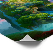 Fairy Tale Castel Fantastische Bergwelten Poster (Ecke)