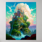 Fairy Tale Castel Fantastische Bergwelten Poster (Vorne)