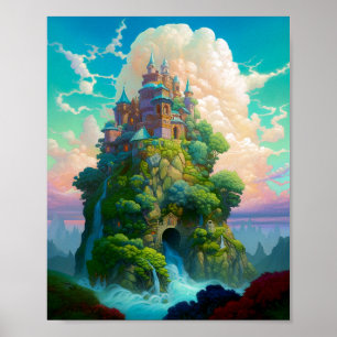 Fairy Tale Castel Fantastische Bergwelten Poster