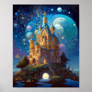 Fairy Tale Castel Fantastische Bergwelten Poster