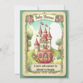 Fairy Tale Castle Baby Shower Invitation Einladung