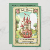 Fairy Tale Castle Baby Shower Invitation Einladung (Vorne/Hinten)