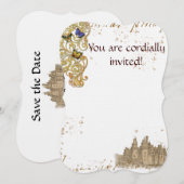 Fairy Tale Castle Einladung (Vorne/Hinten)