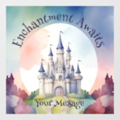 Fairy Tale Castle Party Fensteraufkleber (Blatt)