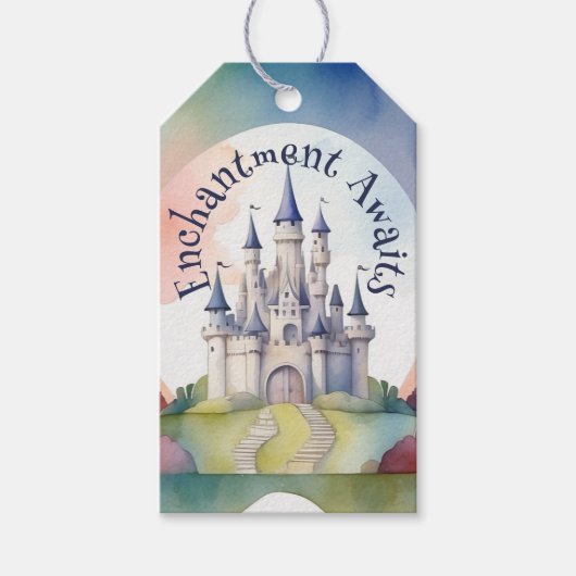 Fairy Tale Castle Party Geschenkanhänger (Vorderseite)