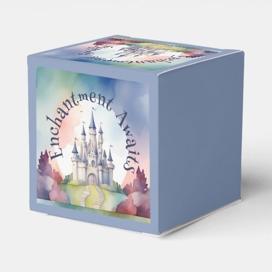 Fairy Tale Castle Party Geschenkschachtel (Rückseite)