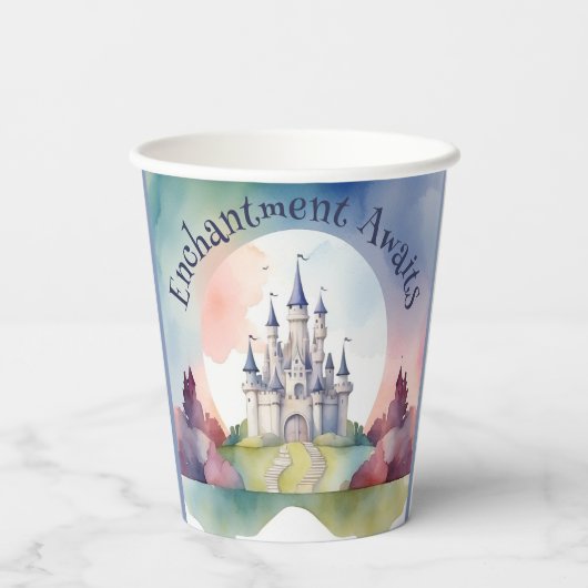 Fairy Tale Castle Party Pappbecher (Rückseite)