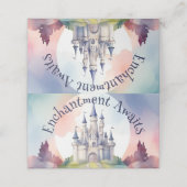 Fairy Tale Castle Party Platzkarte (Außenseite Aufgefaltet)