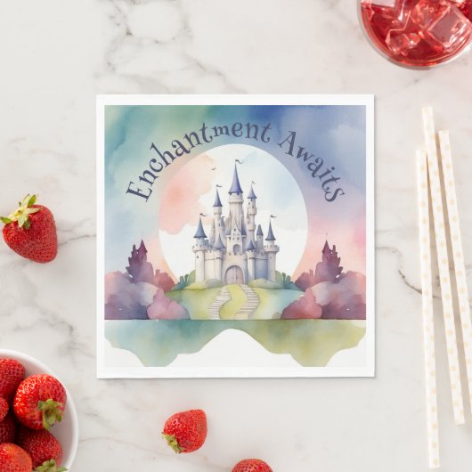 Fairy Tale Castle Party Serviette (Beispiel)