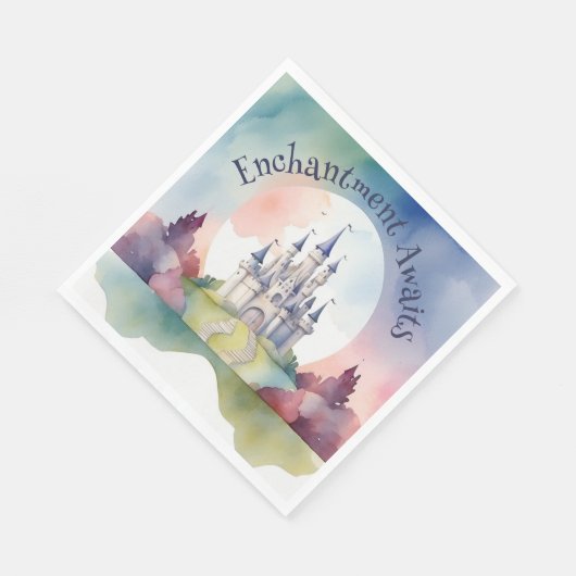 Fairy Tale Castle Party Serviette (Ecke)