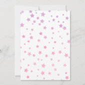 Fairy Tale Castle Pink Birthday Party Invitation Einladung (Rückseite)